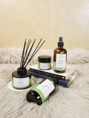 The Laya Gift Set (Liquid Soap, Room Spray, and Soy Candle)