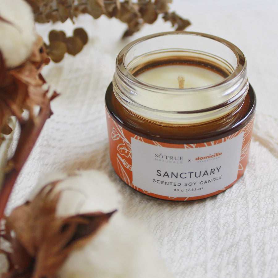 So True Naturals x Domicillo Selections Scented Soy Candle - Sanctuary