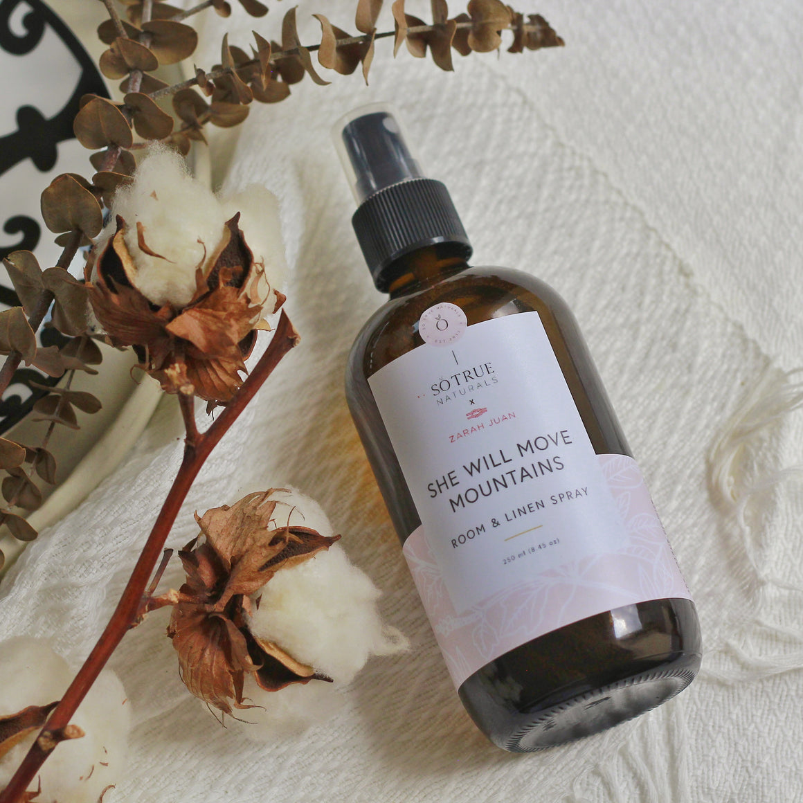So True Naturals x Zarah Juan Room and Linen Spray - She Will Move Mountains